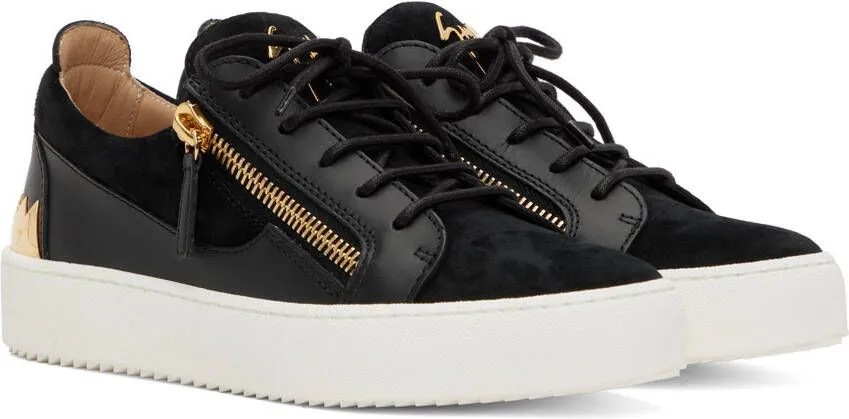 Giuseppe Zanotti Black Frankie Shark Sneakers