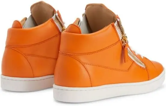 Giuseppe Zanotti Nicki leather sneakers Orange