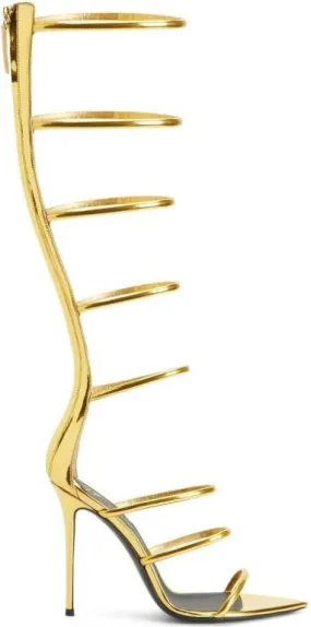 Giuseppe Zanotti Super Intrigo 105mm sandals Gold