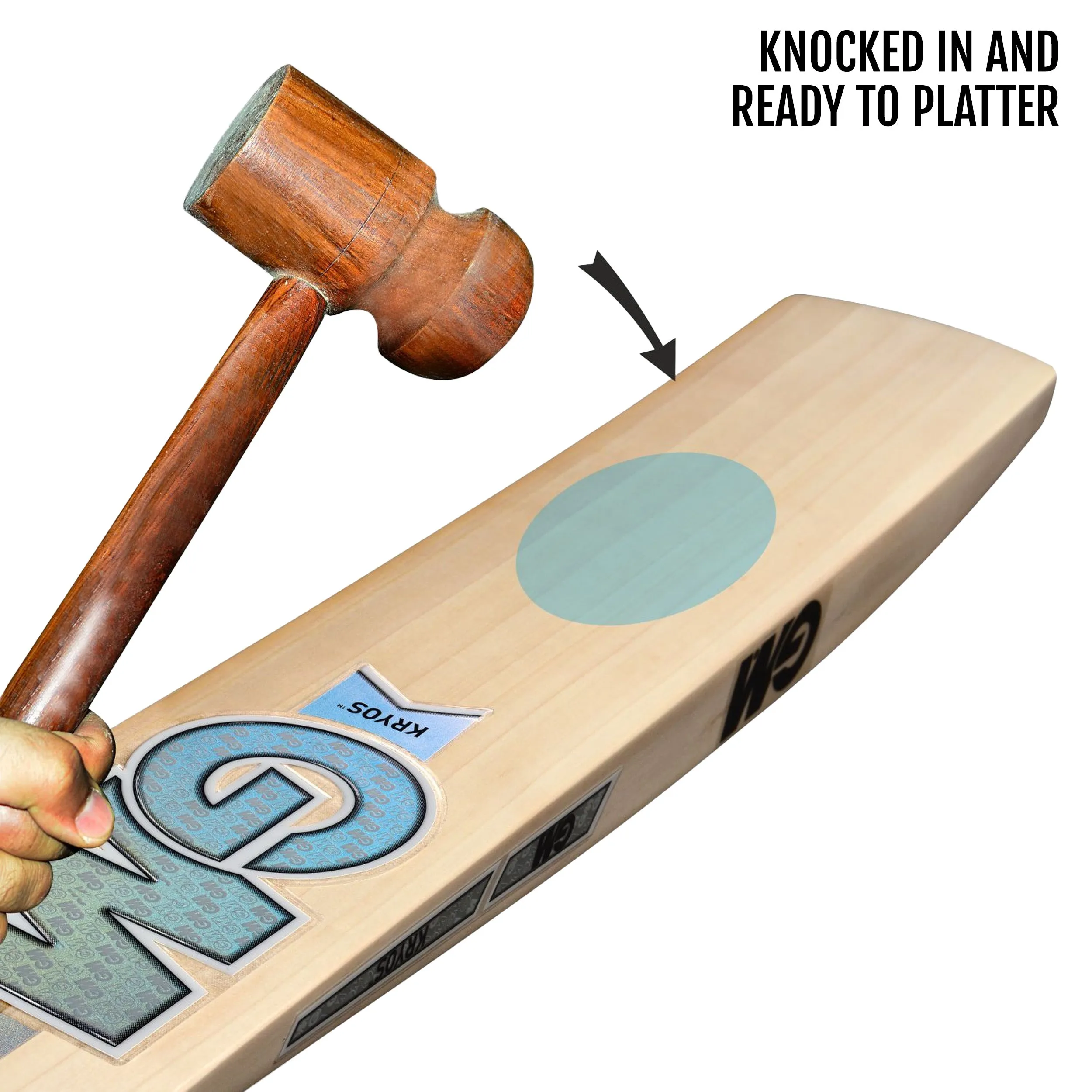 GM Kryos 808 English Willow Cricket Bat -SH