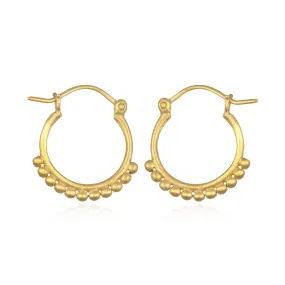 Gold Small Samsara Hoop Earrings