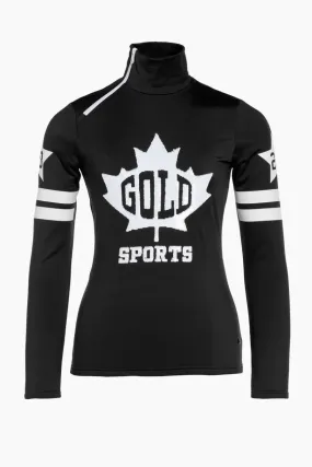 Goldbergh Maple Leaf Ski Pully Black