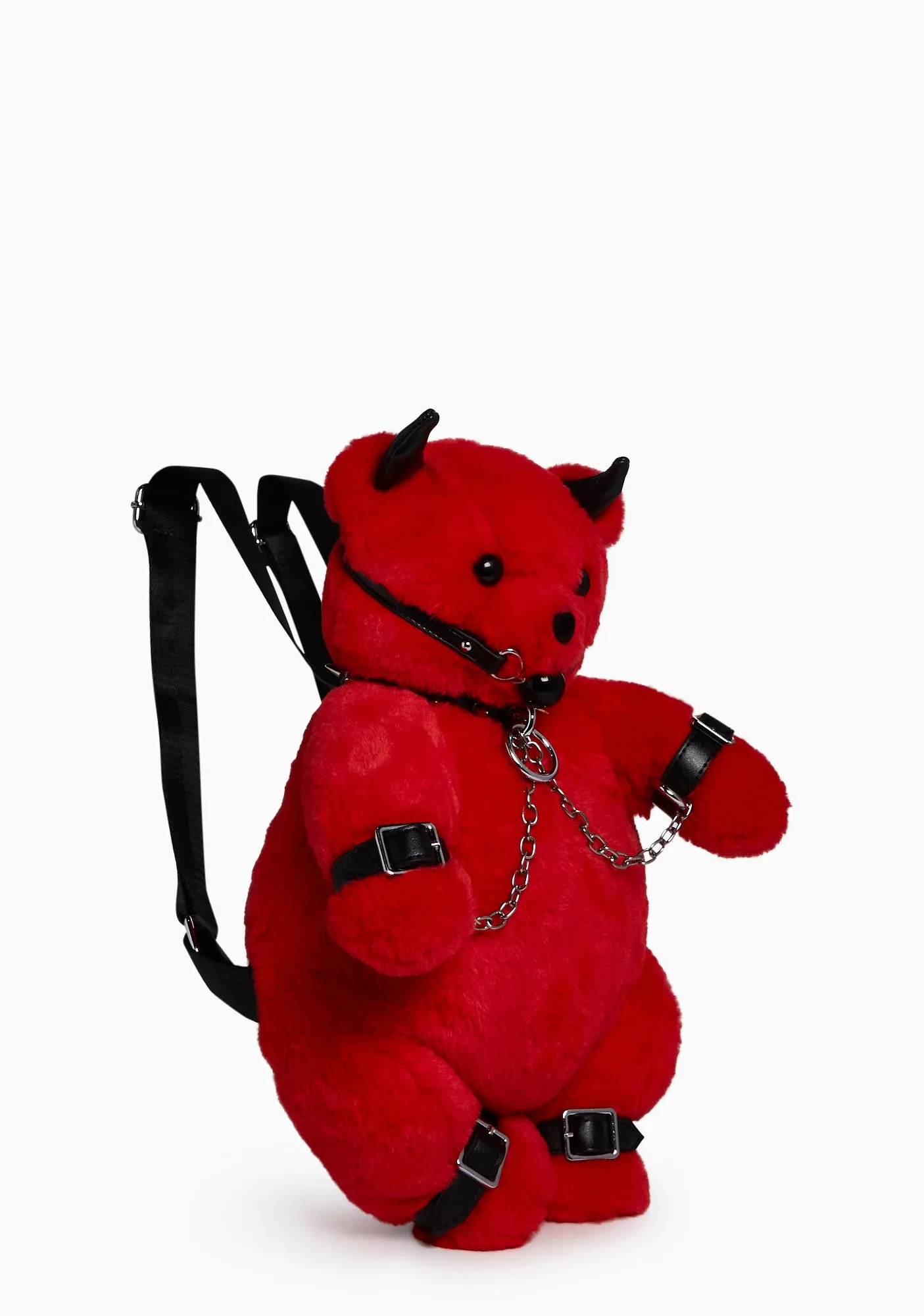 Good To Be Bad Teddy Backpack - Red-