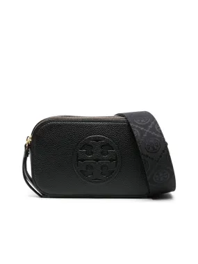 Grained Texture Zip Shoulder Bag