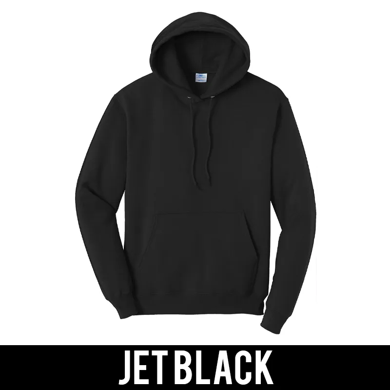 Greek Fleece Pullover Hooded Sweatshirt, Printed Sleeve Circle Design - Limited Supply - CAD