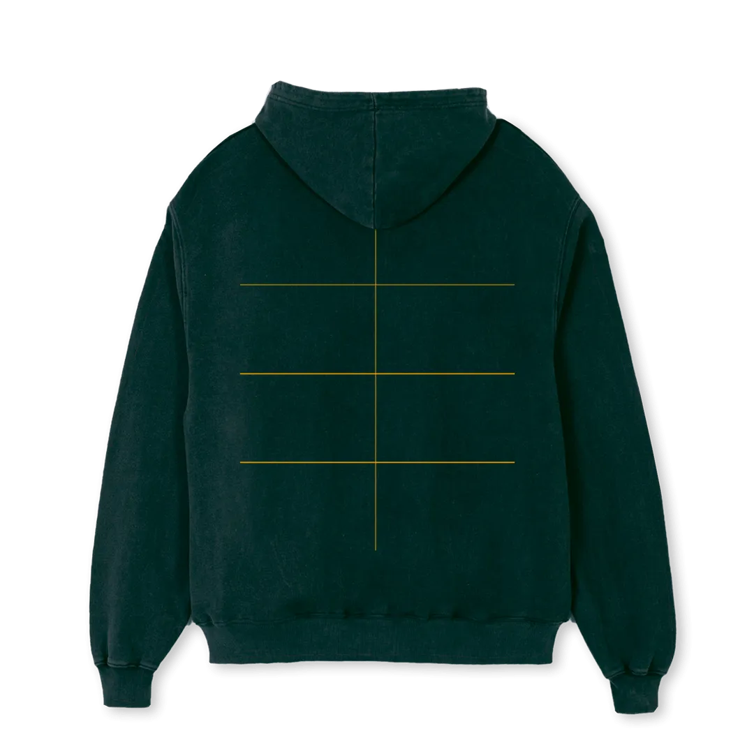 GREEN N GOLD Wild Green Oversized Hoodie.