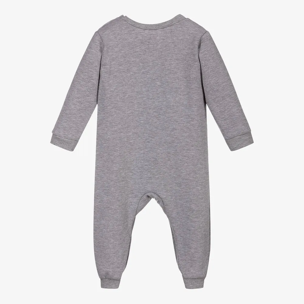 Grey Cotton Festive Romper