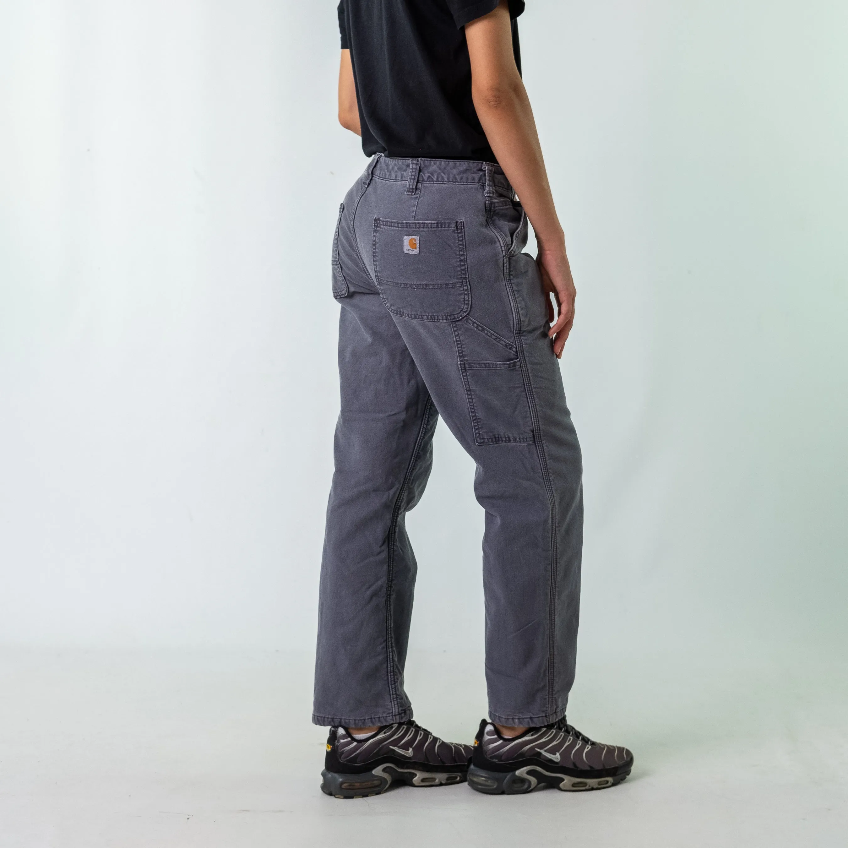 Grey y2ks Carhartt Denim Carpenter Jeans Baggy Pants (33x30)