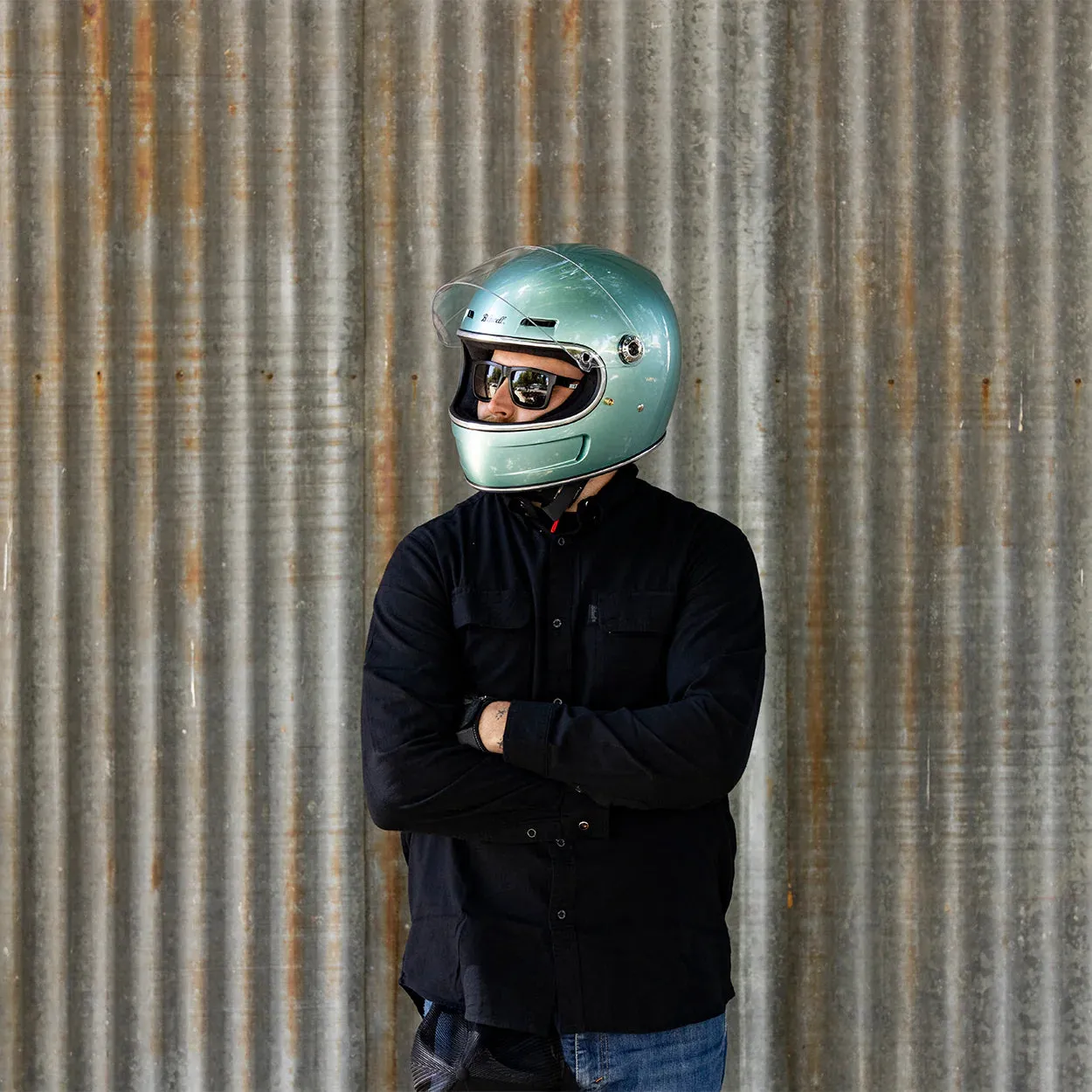 GRINGO SV 06 HELMET - METALLIC SEA FOAM