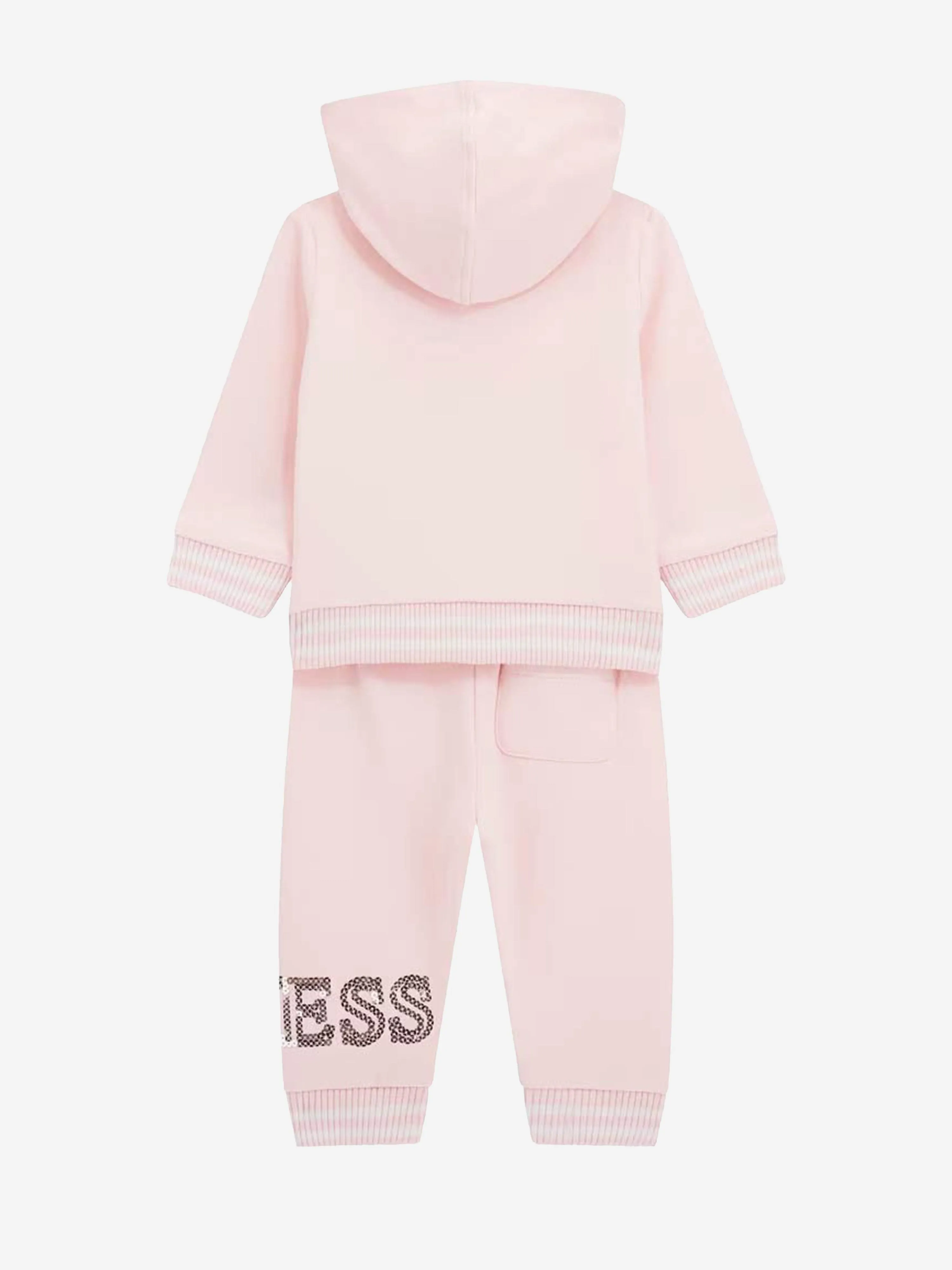 Guess Baby Girls Logo Tracksuit in Pink