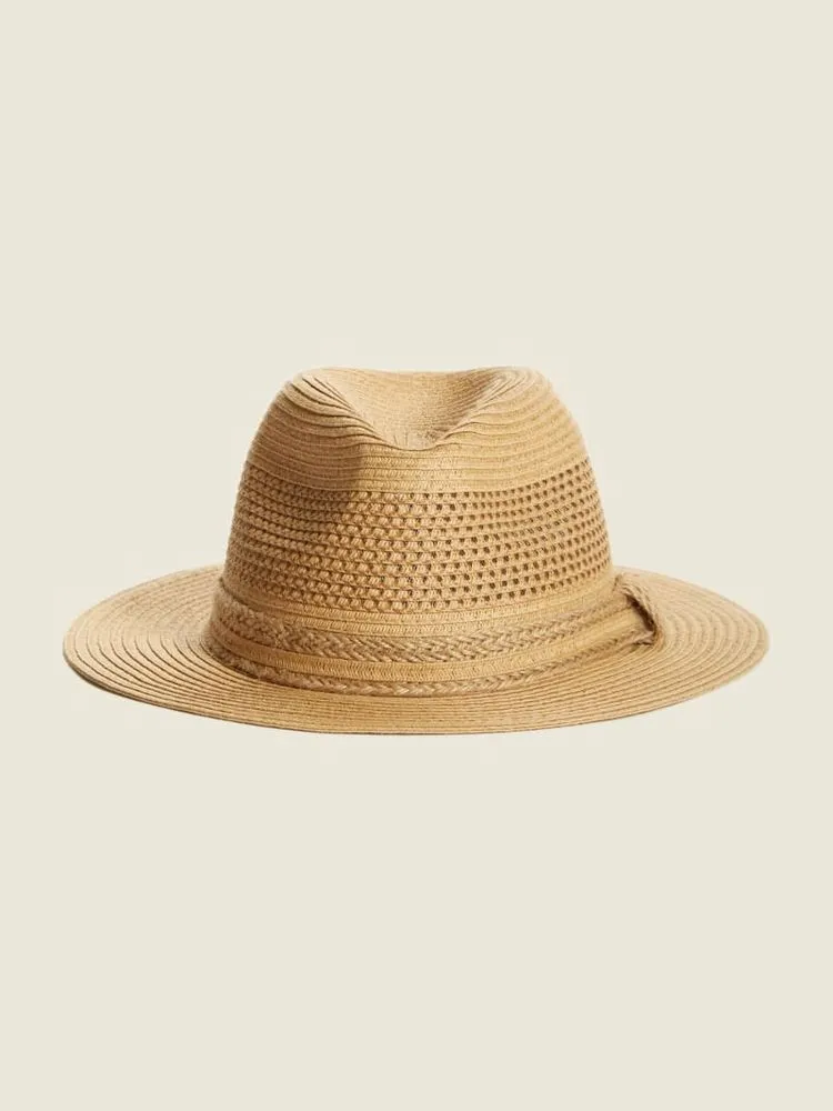 Guess Bora Straw Panama Hat