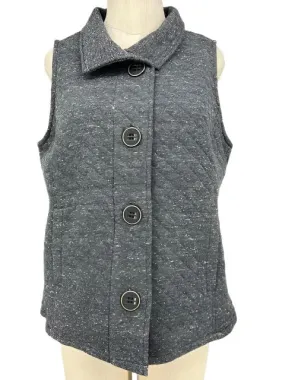 Habitat Quilted Knit Vest/Heathered Charcoal