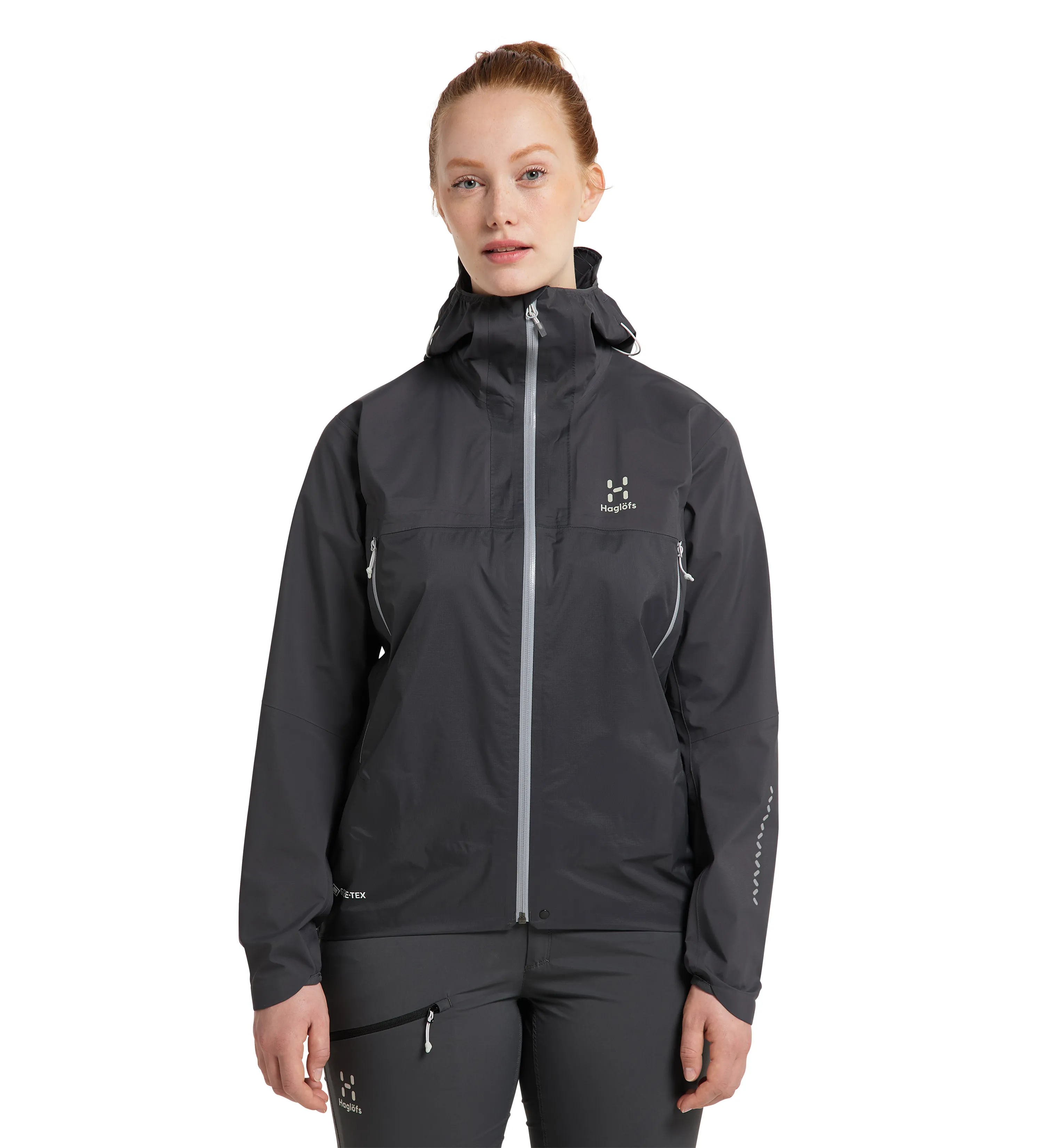 Haglöfs Women's L.I.M Gore-Tex Active Jacket Magnetite | Buy Haglöfs Women's L.I.M Gore-Tex Active Jacket Magnetite he