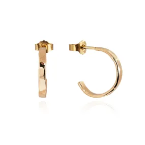 Hammered Earrings 14k gold