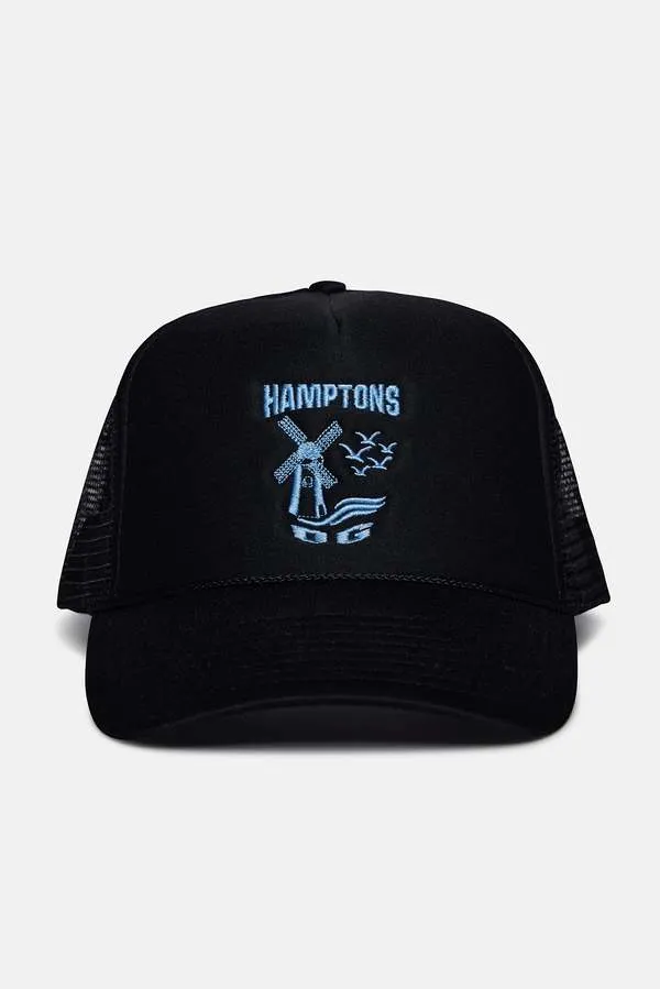 Hamptons OG Mesh Trucker Hat - Black