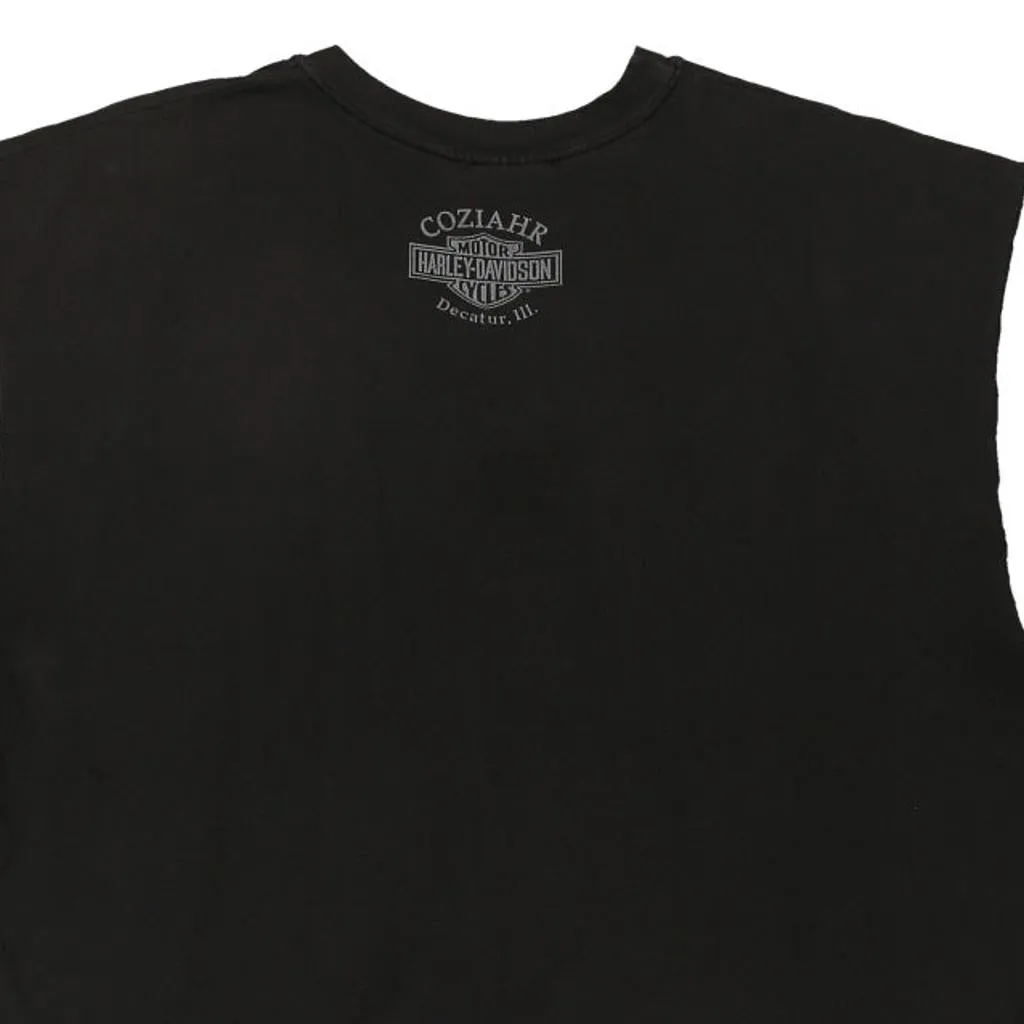 Harley Davidson Graphic Vest - 2XL Black Cotton