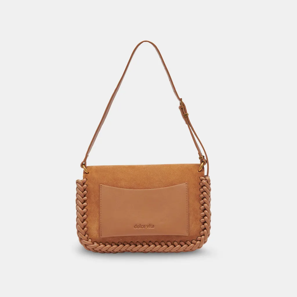 HARPER SHOULDER BAG RUSTY OAK SUEDE– Dolce Vita 6940977037378