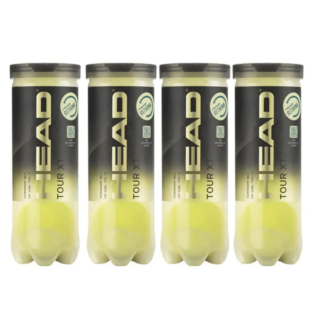 Head Tour XT Tennis Balls (Lime Yellow) (4 Cans)