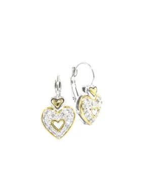 Heart French Wire Clip Earrings by John Medeiros