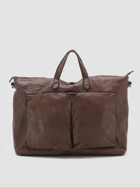 HELMET 26 - Brown Leather Hand Bag