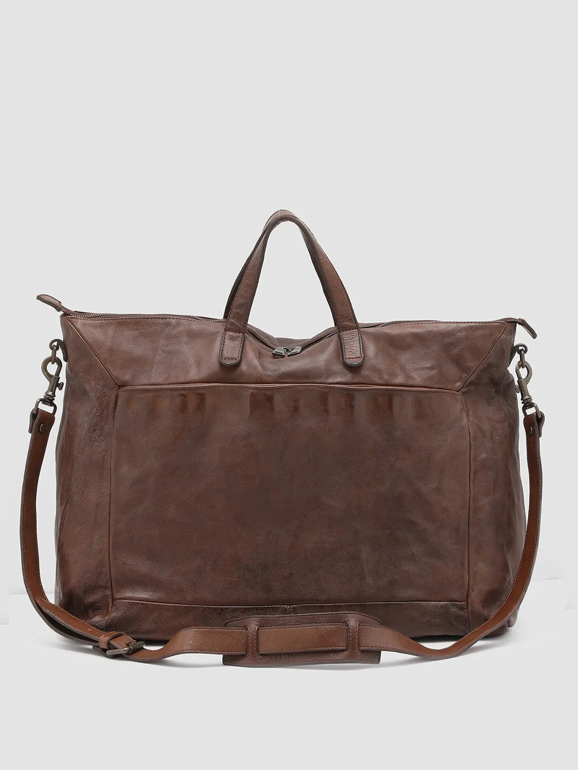 HELMET 26 - Brown Leather Hand Bag