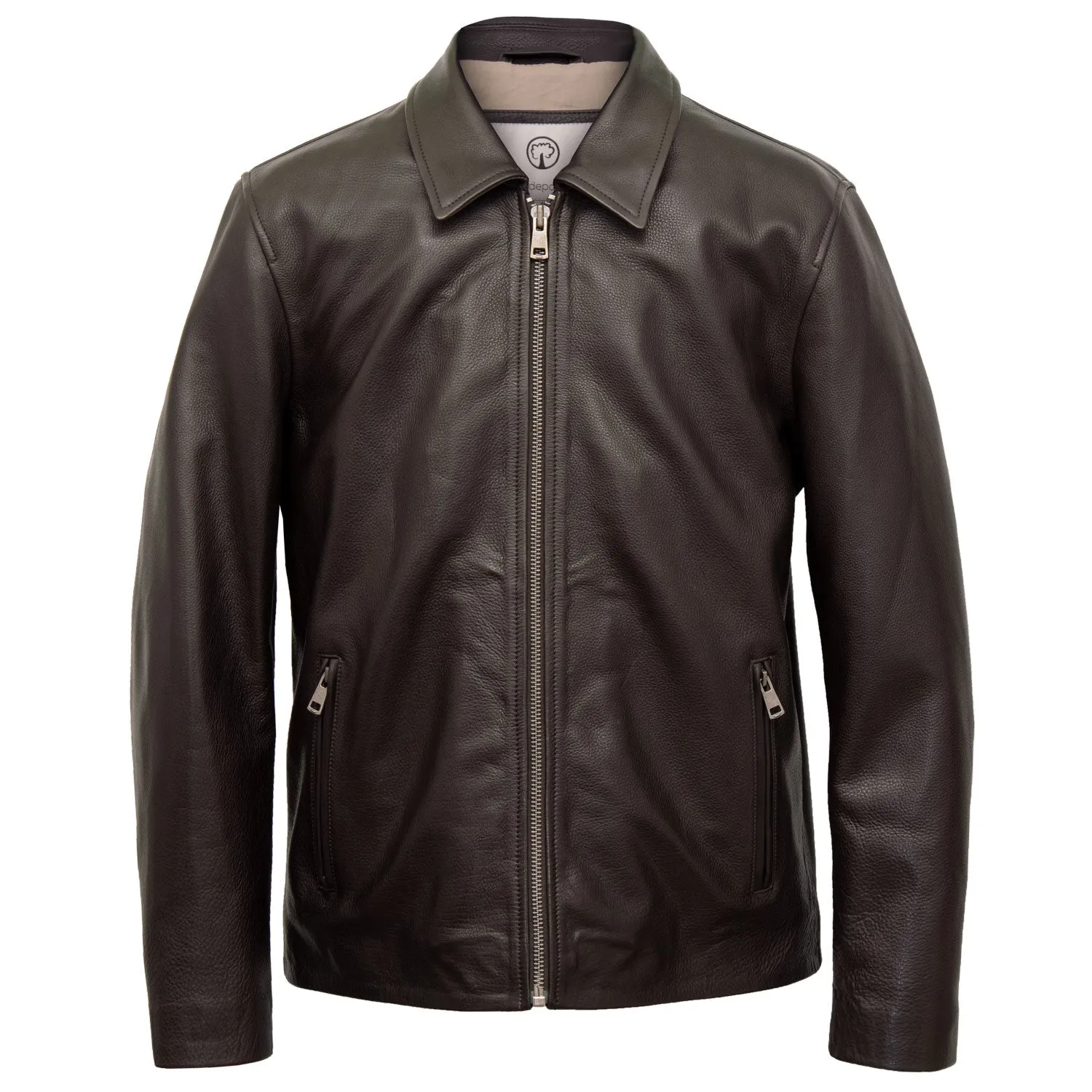Henry: Men's Brown Leather Jacket