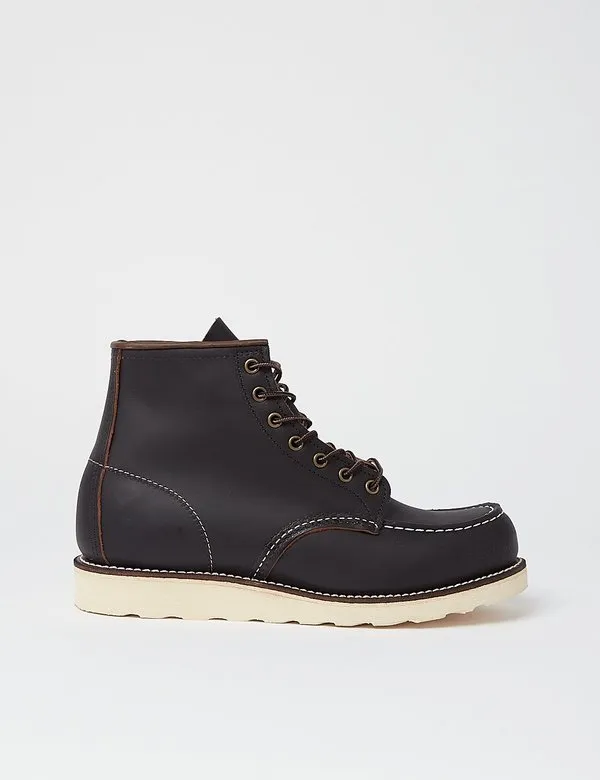Heritage Work 6" Moc Toe Boot - Black