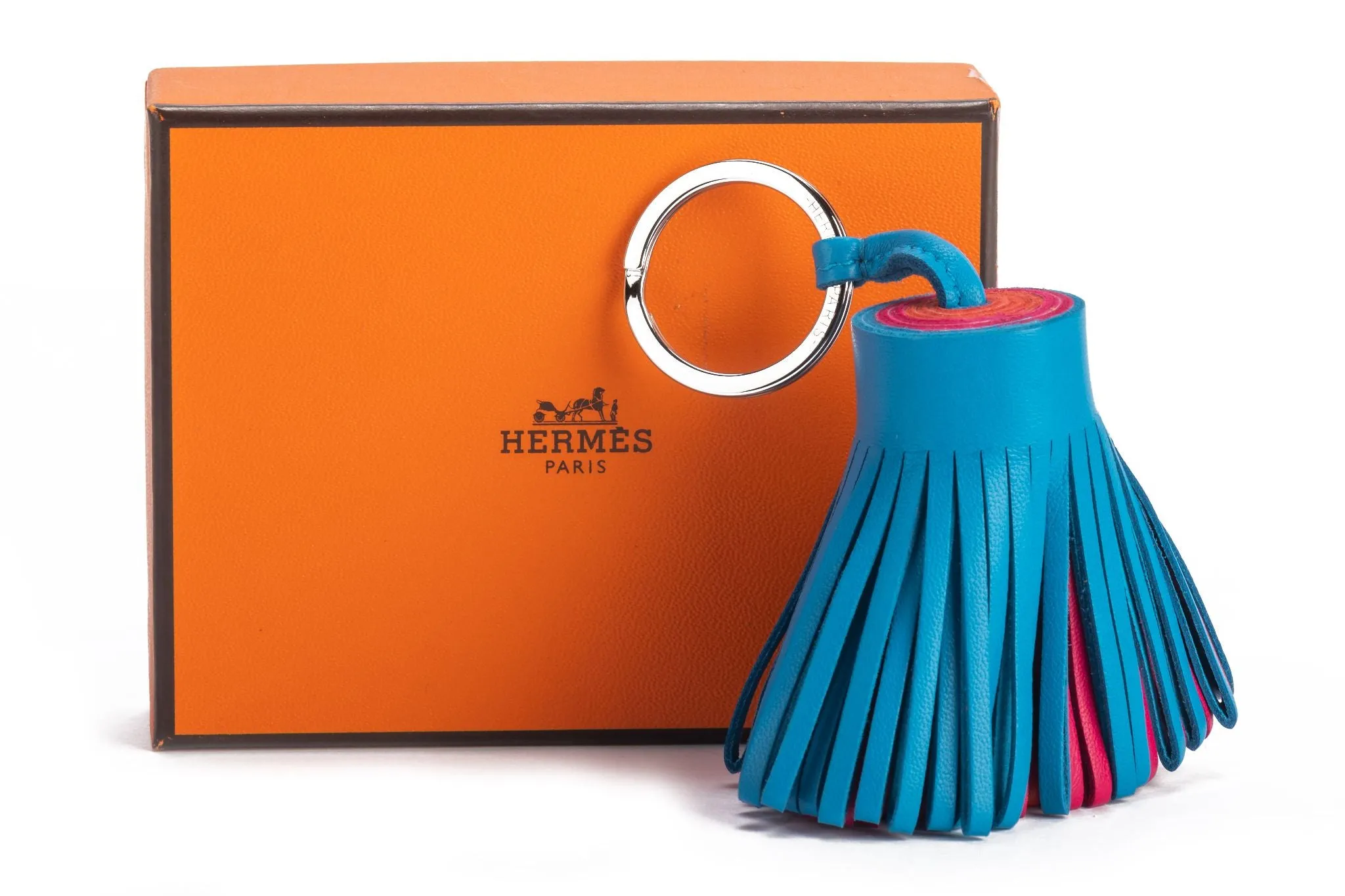 Hermès Carmen Bag Charm Tricolor BNIB