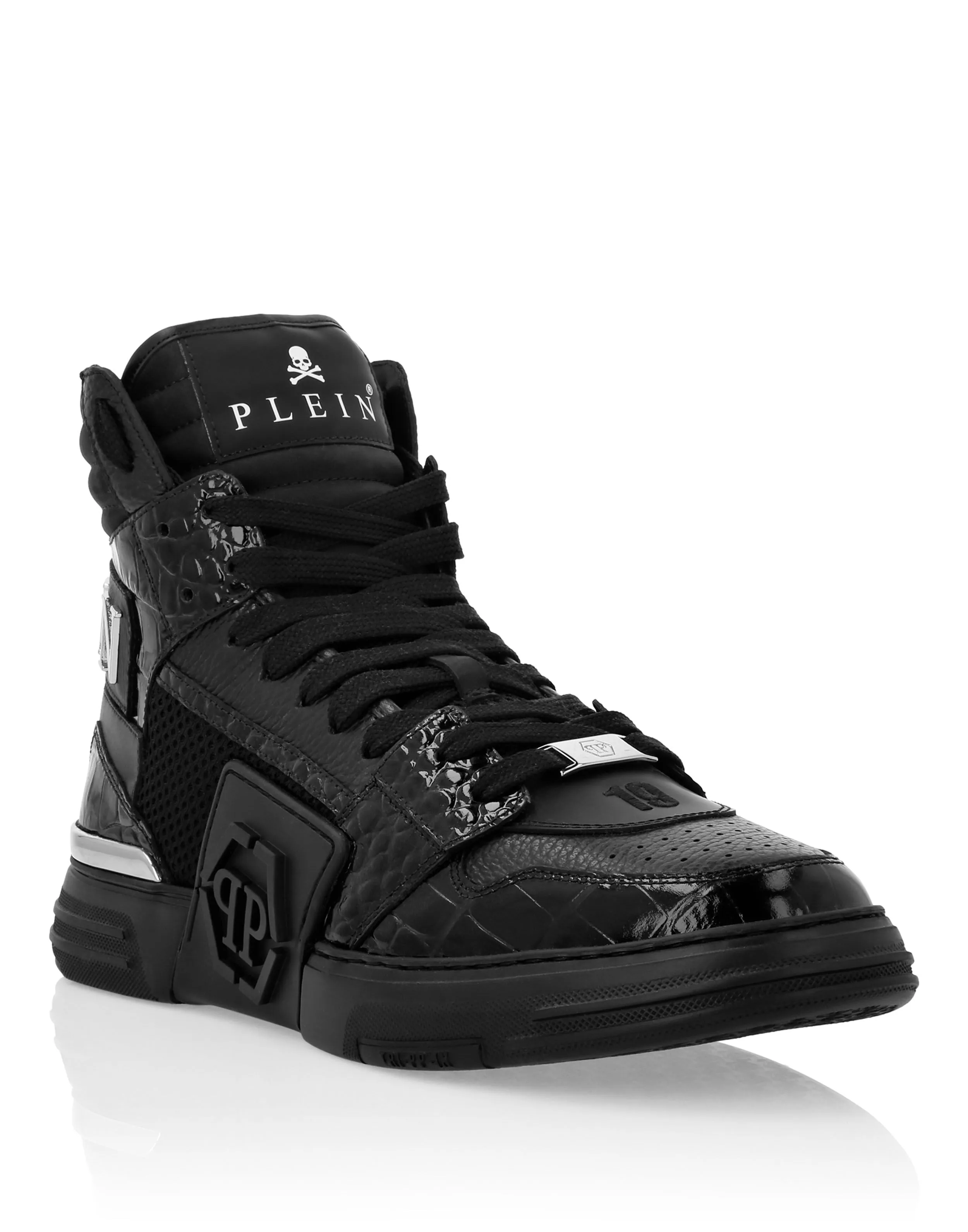 Hi-Top Crocco Printed Sneakers Phantom Kick$