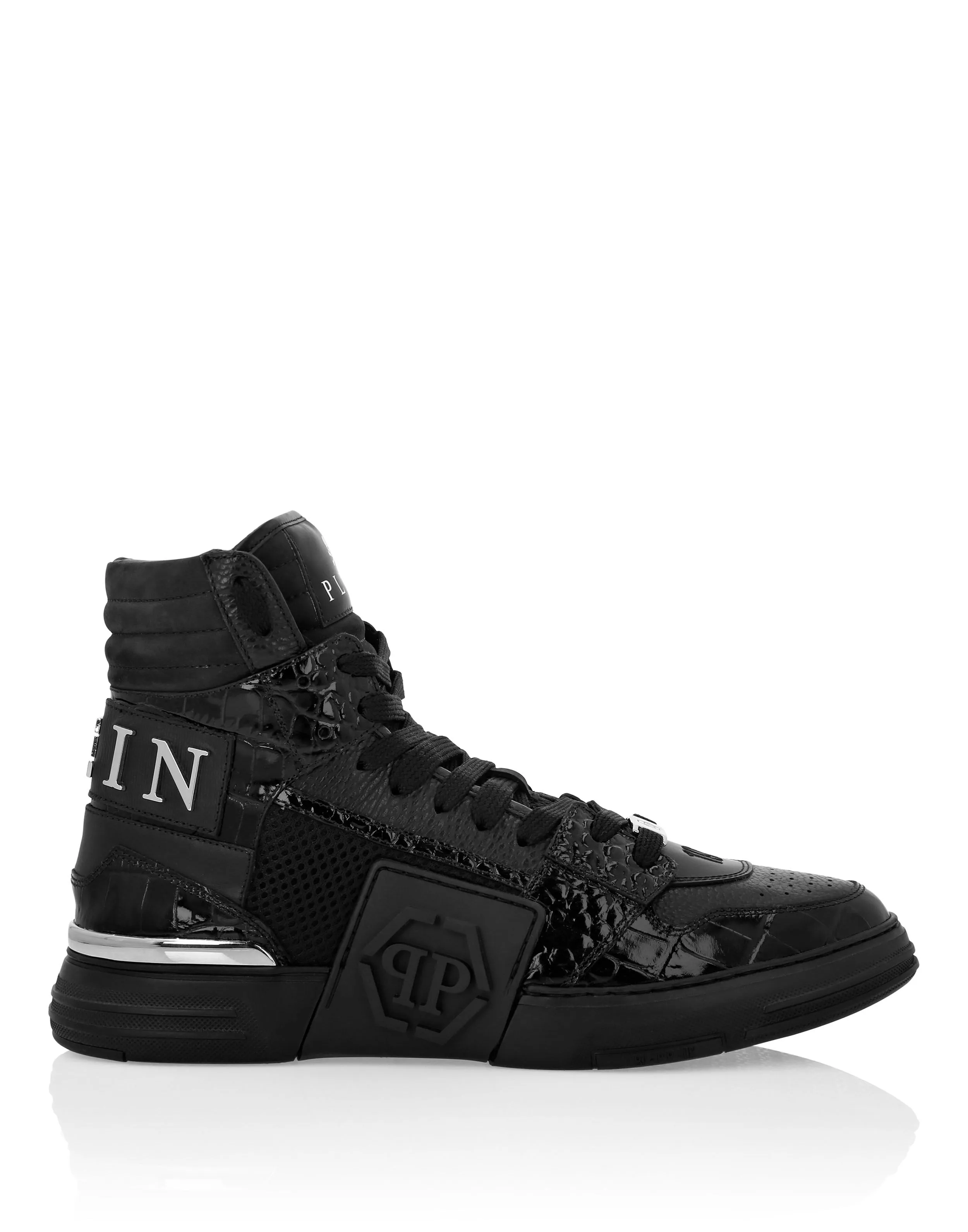 Hi-Top Crocco Printed Sneakers Phantom Kick$