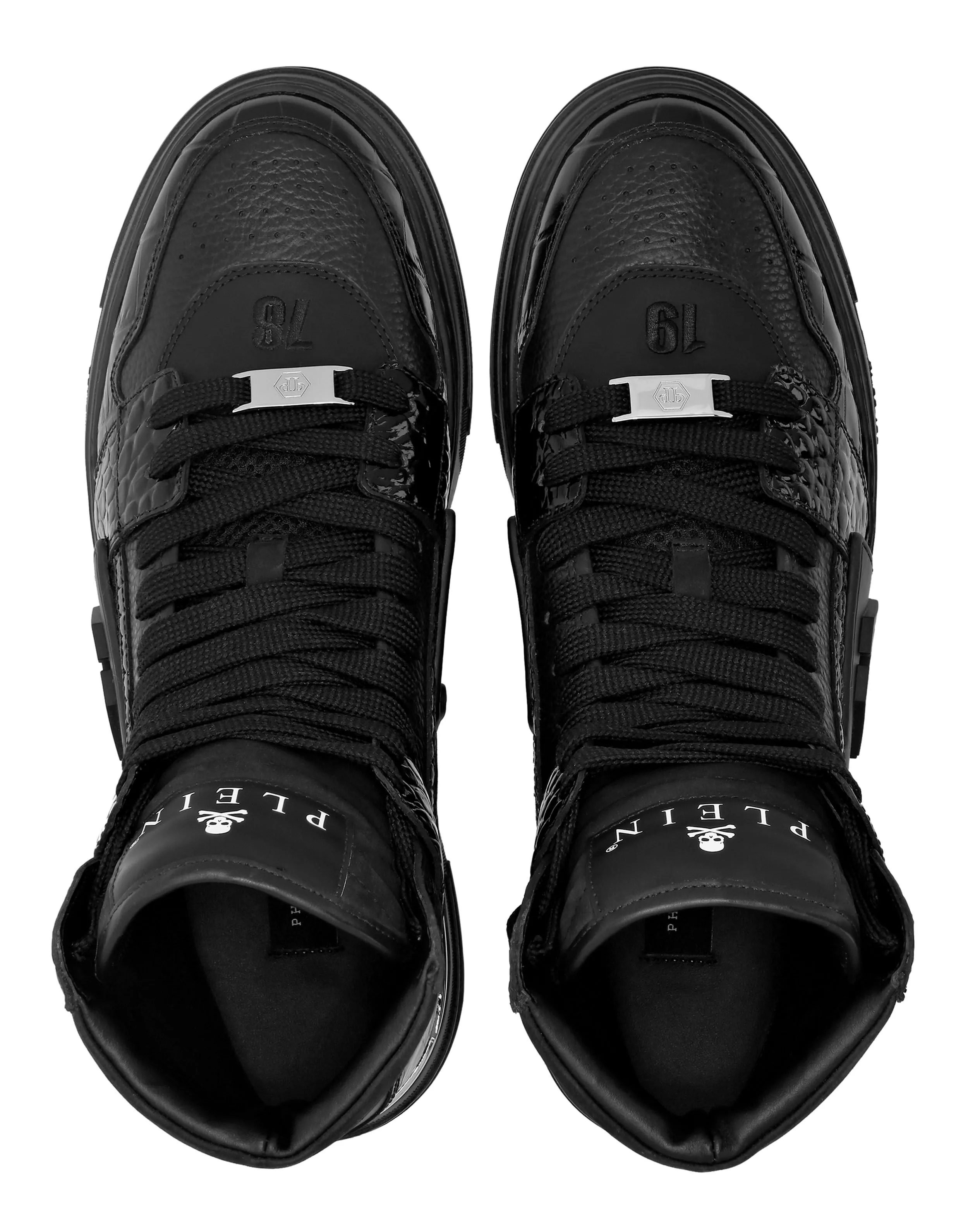 Hi-Top Crocco Printed Sneakers Phantom Kick$