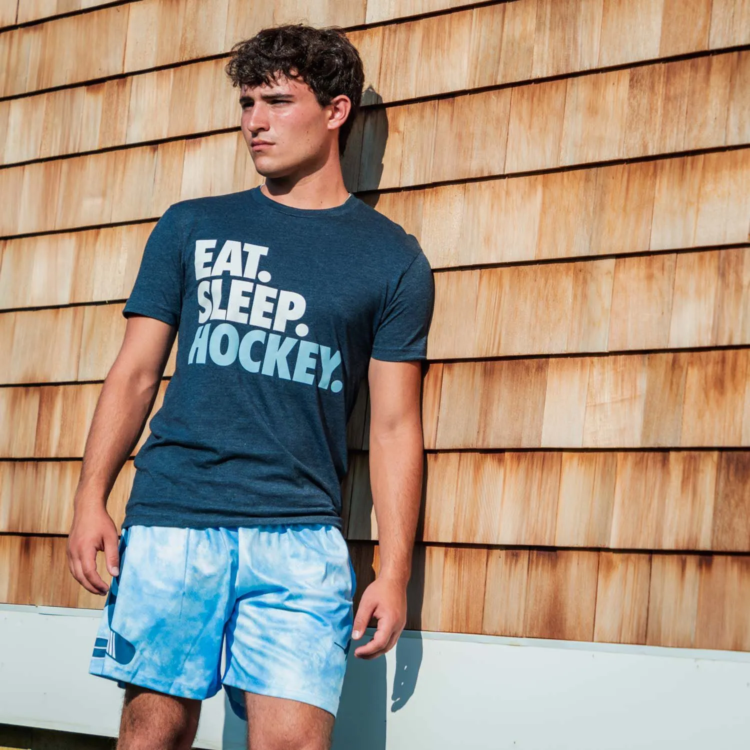 Hockey Short Sleeve T-Shirt - Eat. Sleep. Hockey. 