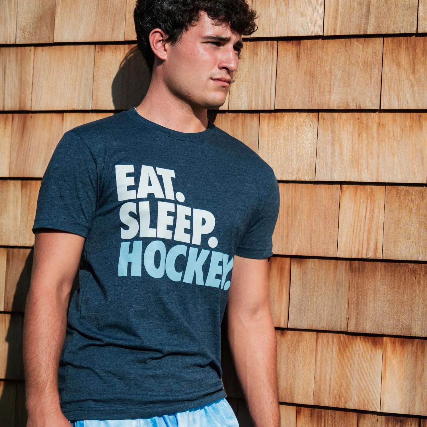 Hockey Short Sleeve T-Shirt - Eat. Sleep. Hockey. 