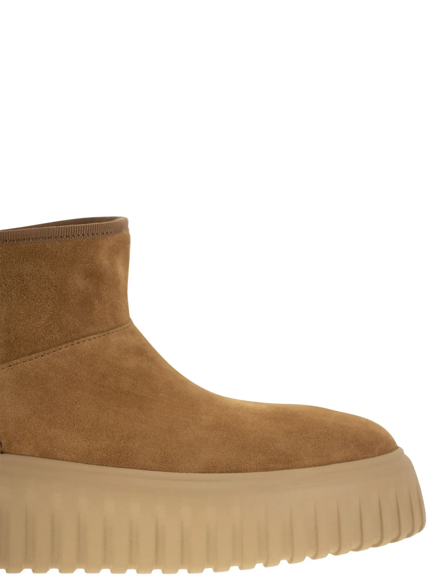 Hogan    Hogan H Stripes Suede Ankle Boot