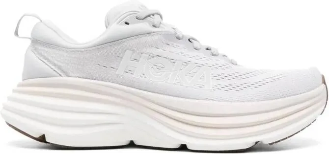 HOKA Bondi 8 chunky sneakers Grey