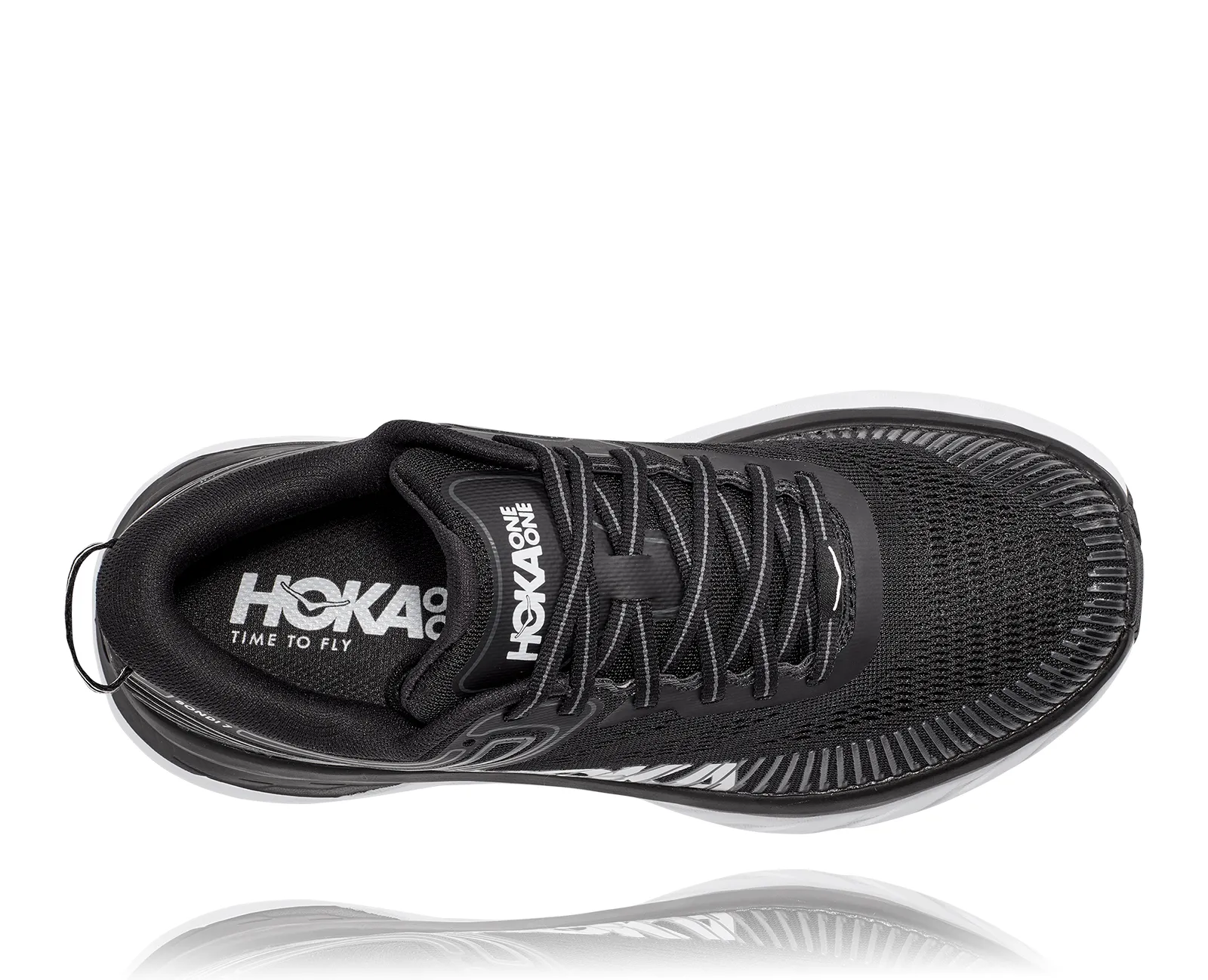 Hoka One One Womens Bondi 7- Black/White