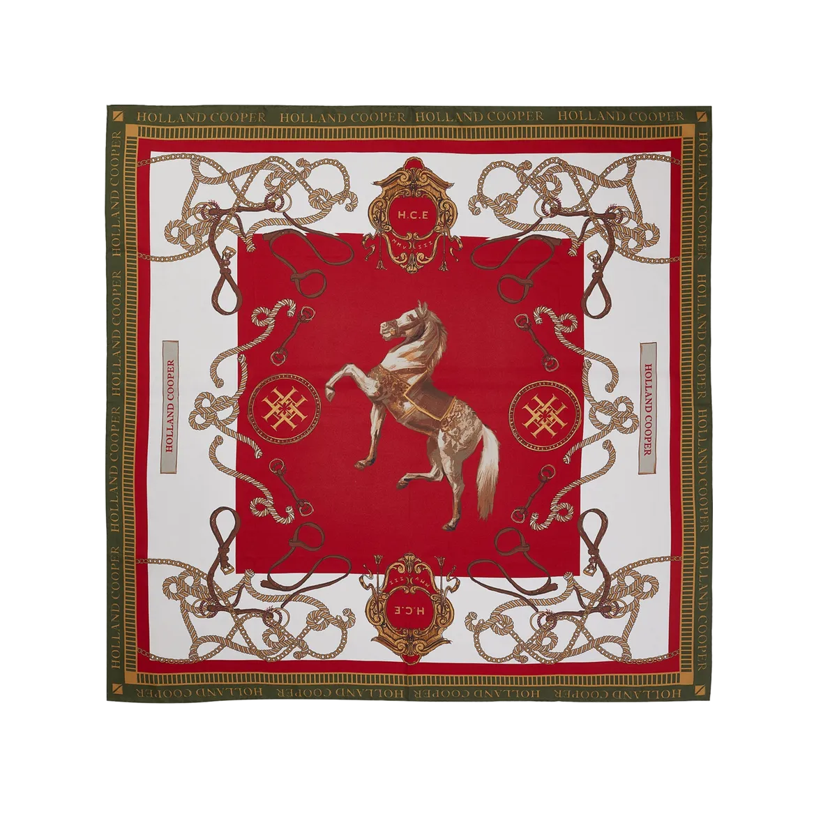 Holland Cooper Regal Horse Silk Scarf