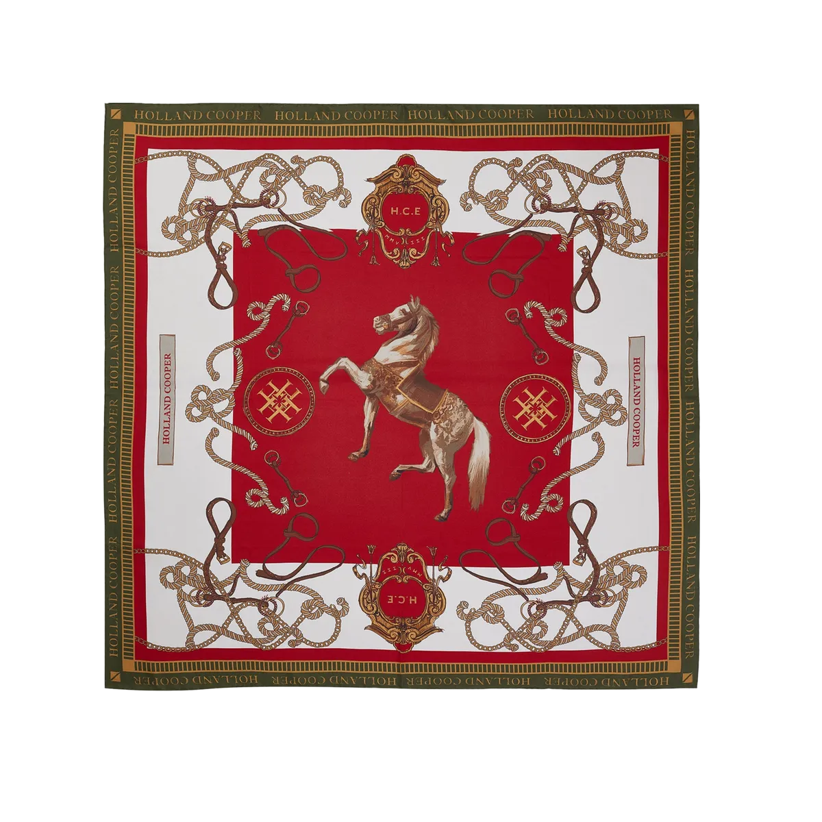 Holland Cooper Regal Horse Silk Scarf