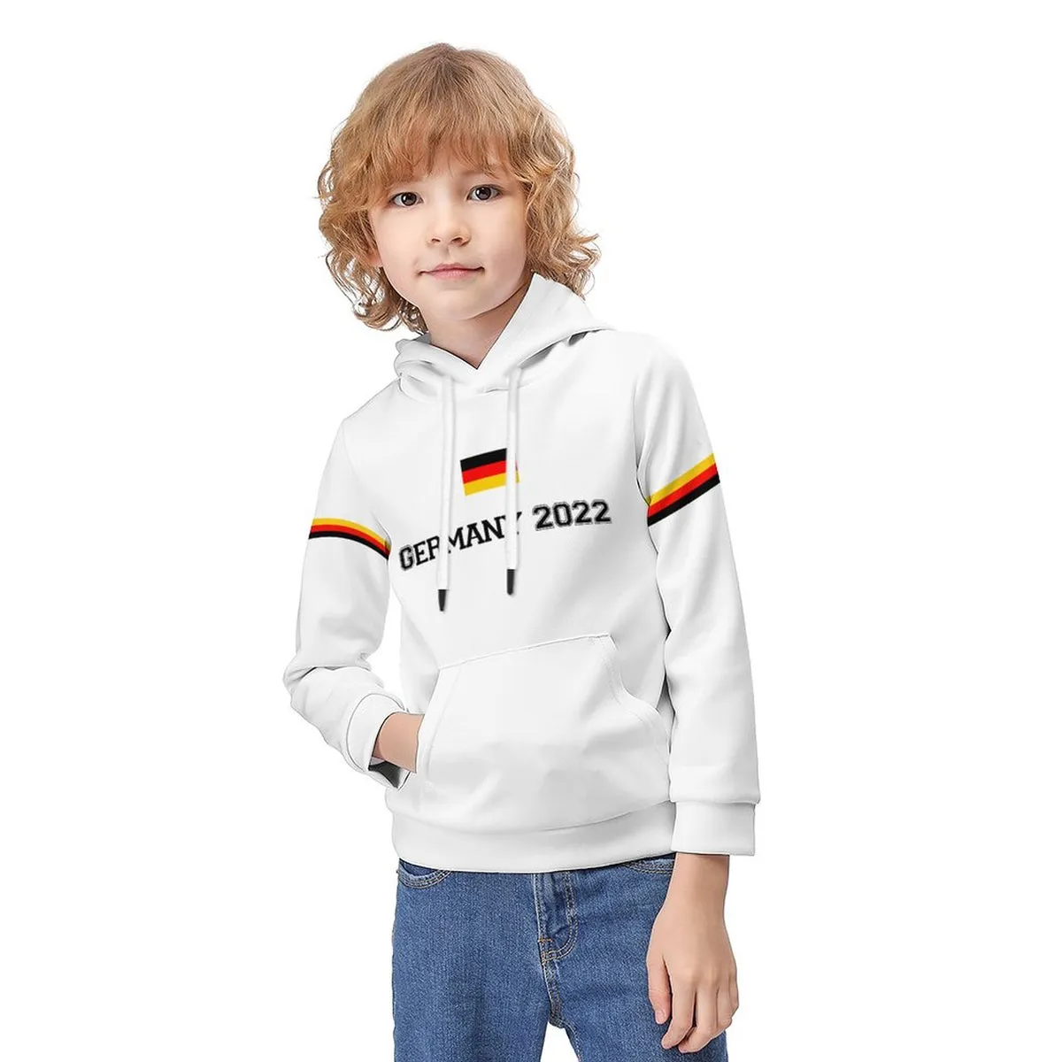 Hoodie Kapuzenpullover Kapuzensweatshirt für Kinder Jungen Mädchen mit Fotos Muster Text Logo selbst gestalten und bedrucken
