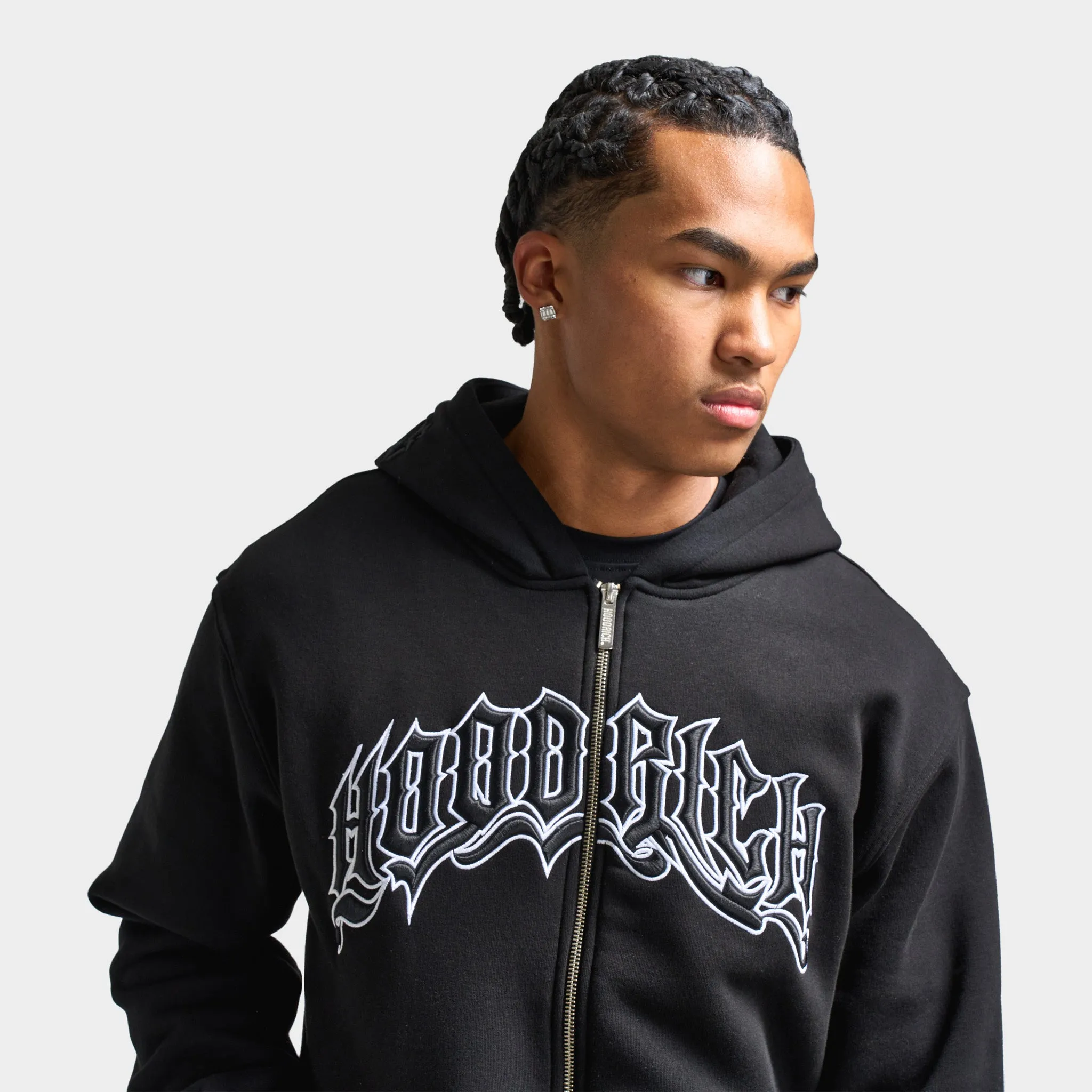 Hoodrich Ritual Zip-Up Hoodie / Black