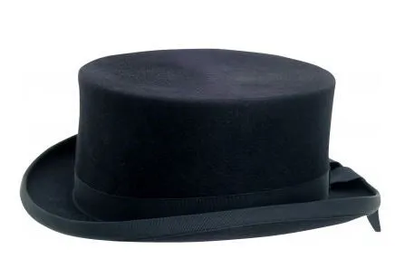 Horka Black Felt Top Hat