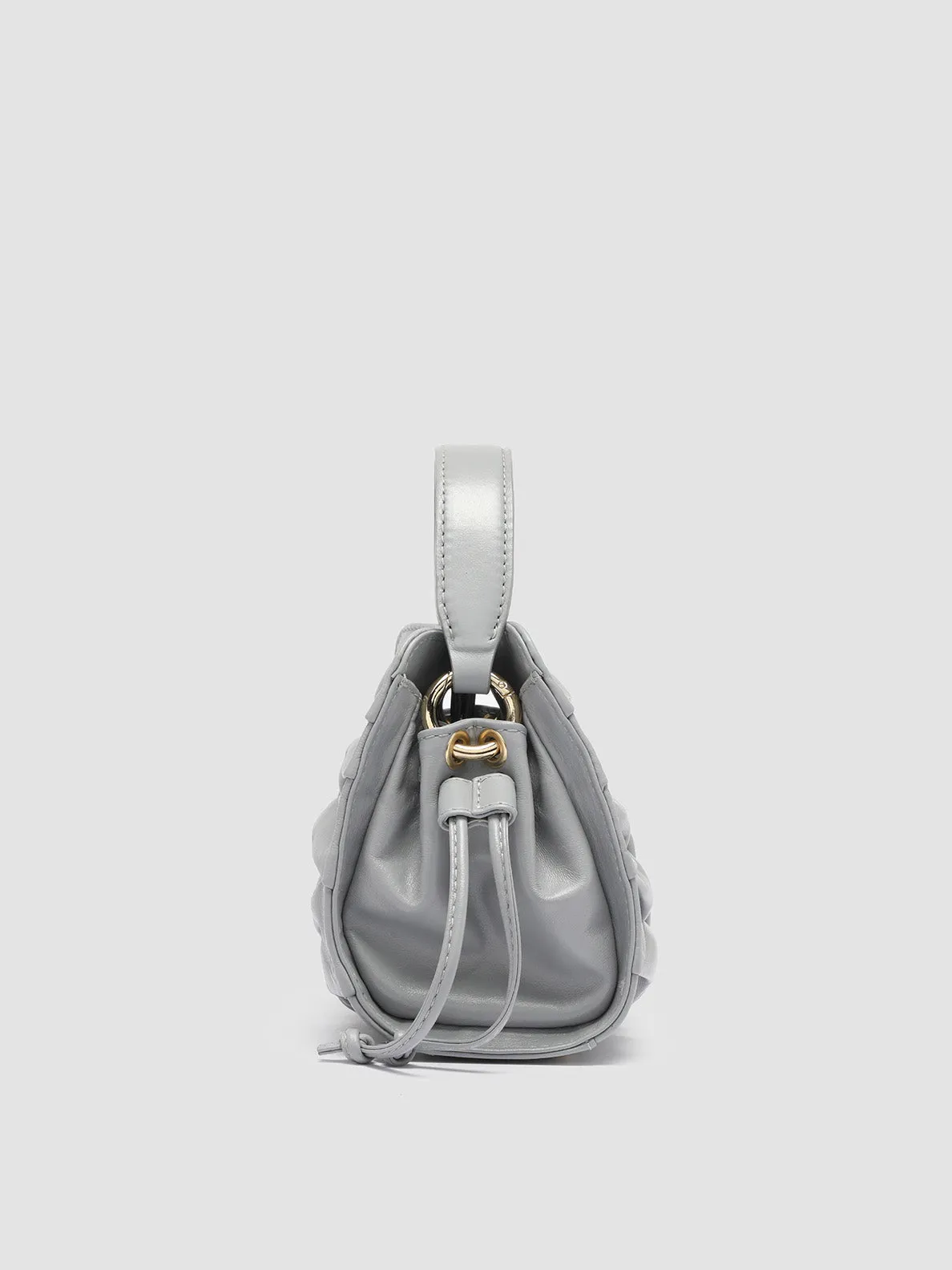 HORNBACK 004 - Grey Leather Handle Bag