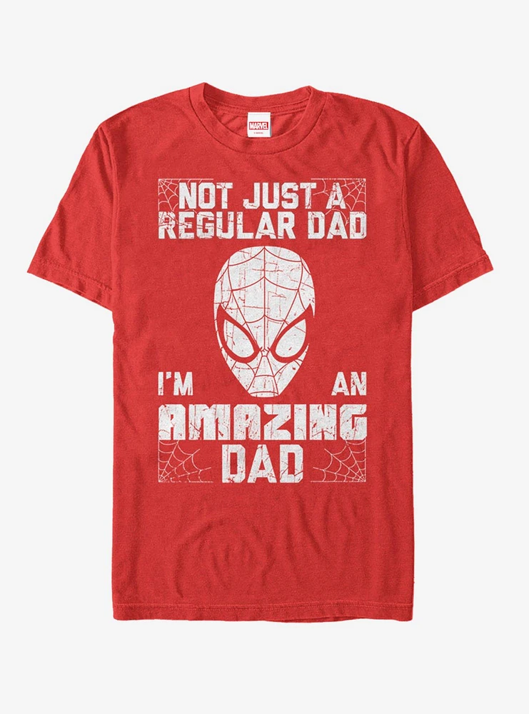 Hot Topic Marvel Father's Day Spider-Man Not Regular Dad T-Shirt