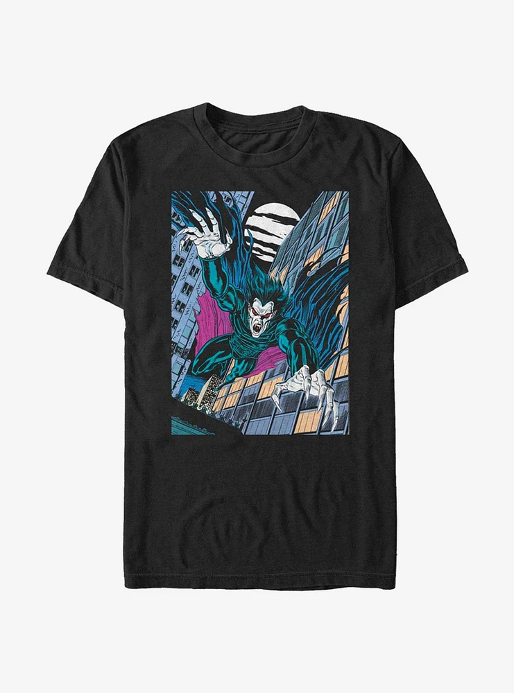 Hot Topic Marvel Morbius The Living Vampire Comic Photo T-Shirt