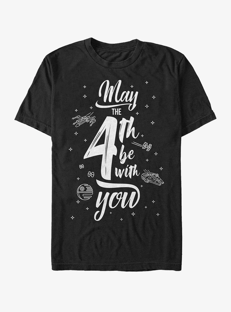 Hot Topic Star Wars Space Text May Fourth T-Shirt