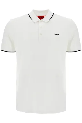 HUGO slim fit piqué polo shirt