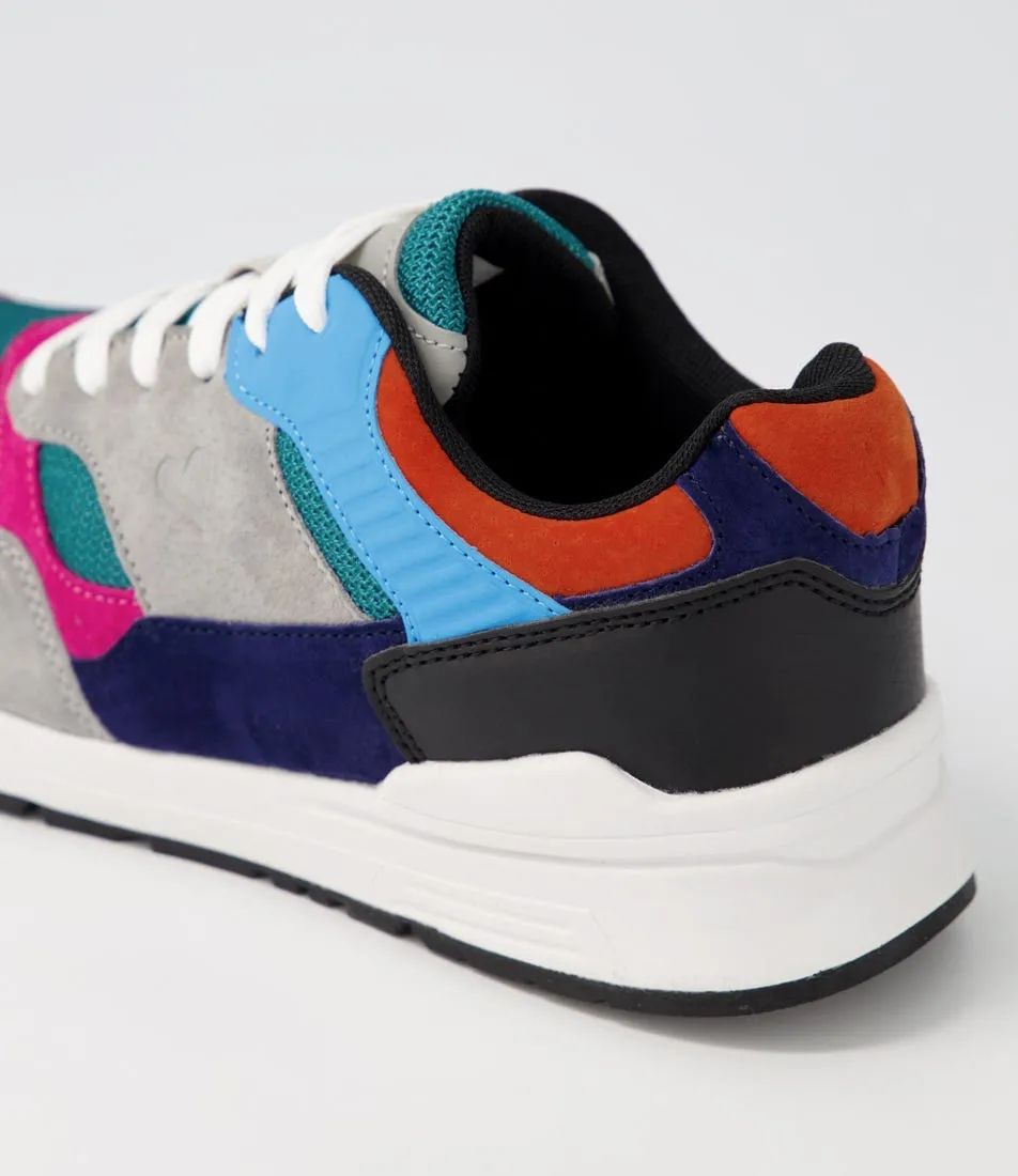 I LOVE BILLY Ashleen Grey Jade Suede Multi Sneakers