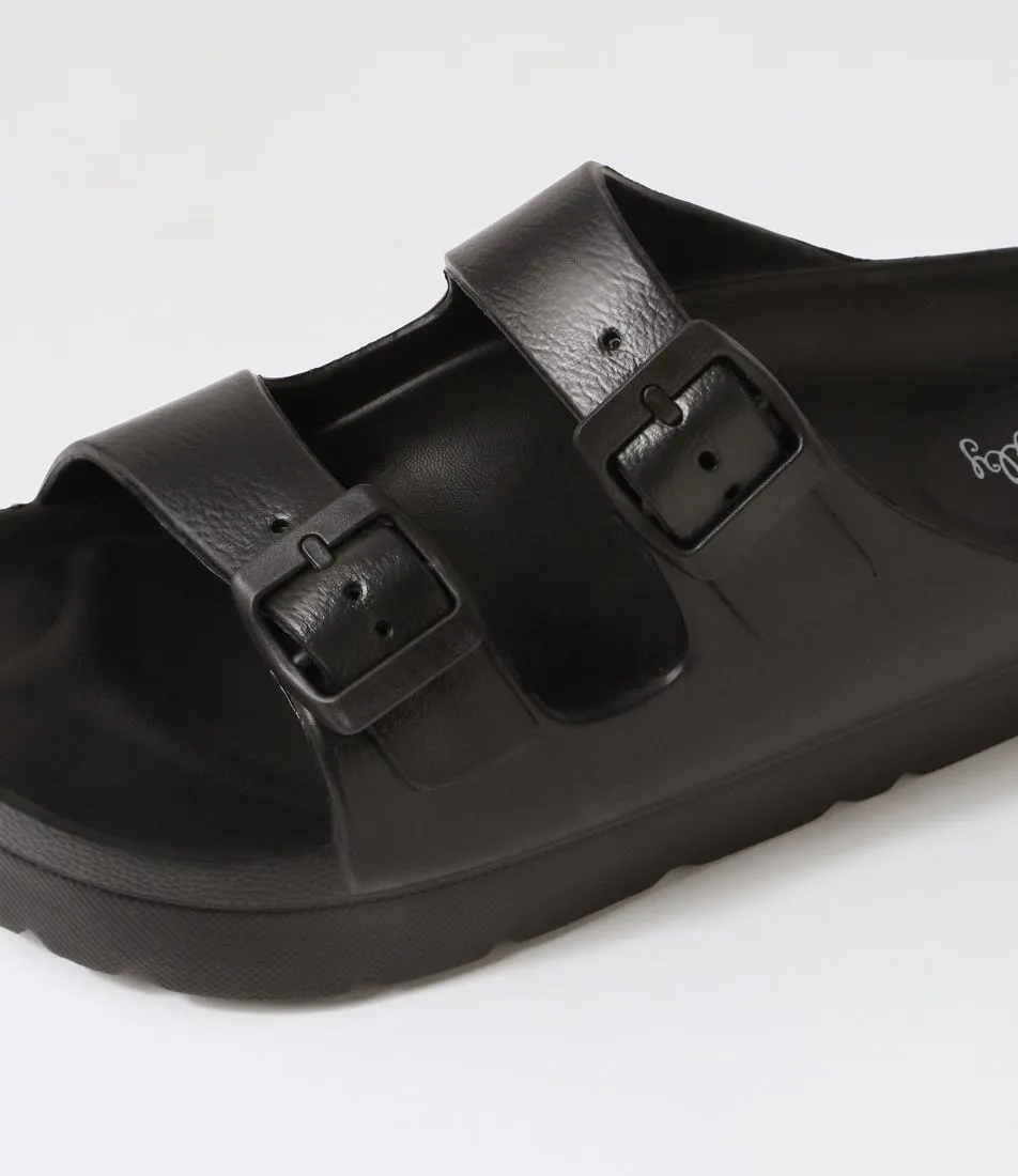 I LOVE BILLY Pele Black Eva Sandals