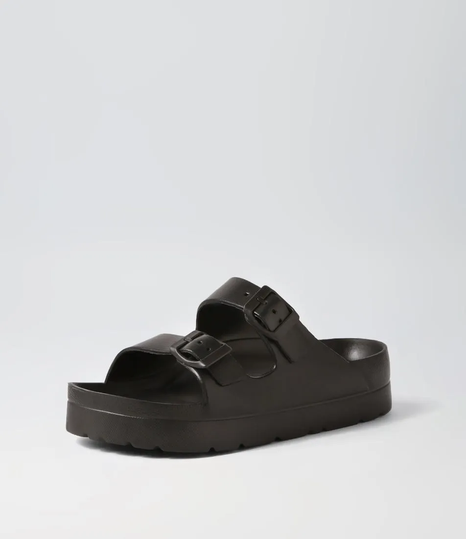 I LOVE BILLY Pele Black Eva Sandals