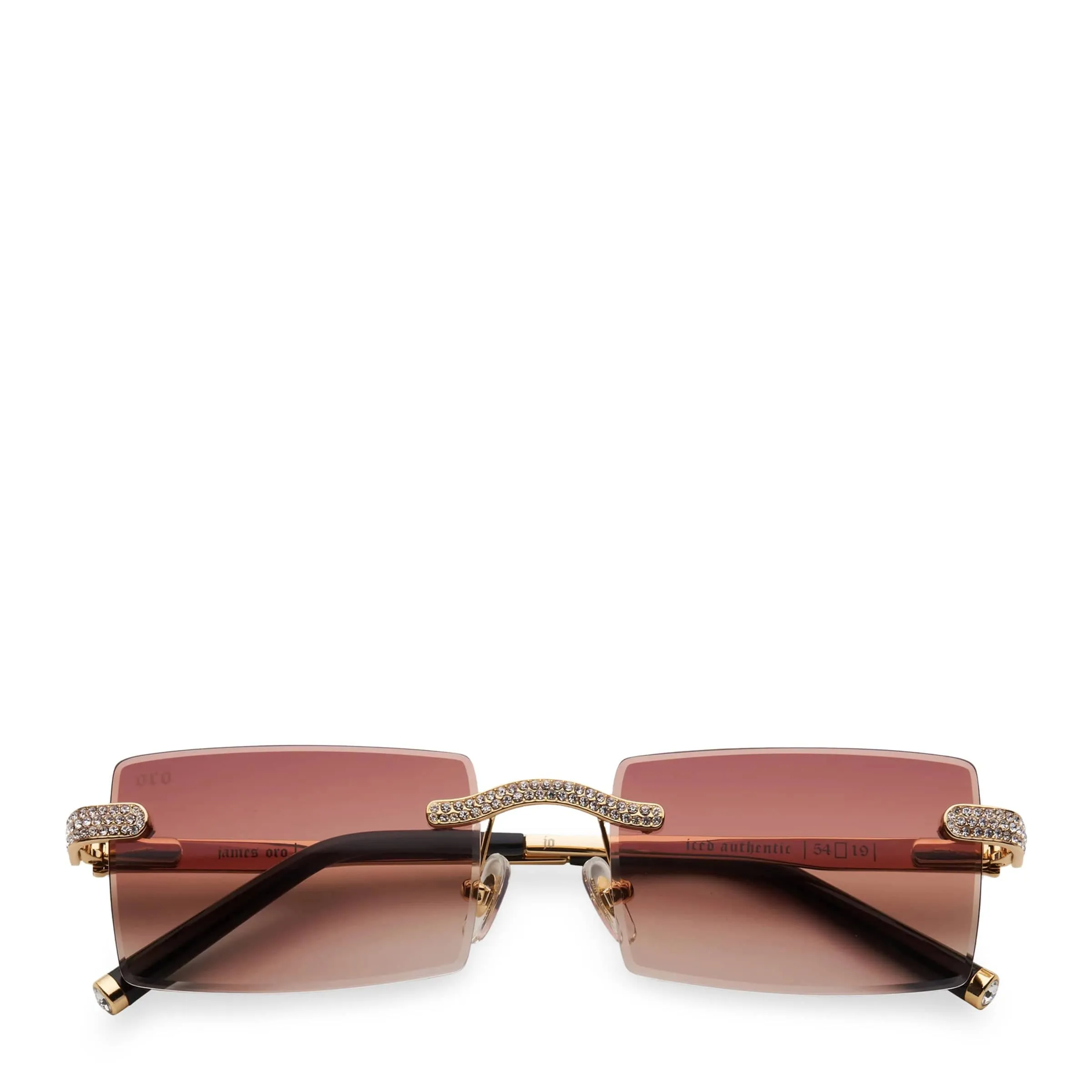 ICED BROWN TINT AUTHENTIC LIGHT BROWN TINT / GOLD FRAME | Bodega